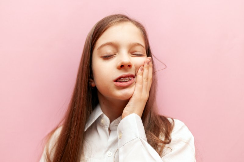 patient with broken braces